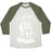 Virgin Teez  Baseball Tee Unisex Tri-Blend Baseball Tee / small / Oatmeal / Moss MY BALLET IS EN POINTE UNISEX TRI-BLEND BASEBALL TEE