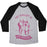 Virgin Teez  Baseball Tee Unisex Tri-Blend Baseball Tee / small / Athletic Gray / Black MY BALLET IS EN POINTE UNISEX TRI-BLEND BASEBALL TEE