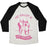 Virgin Teez  Baseball Tee Unisex Tri-Blend Baseball Tee / small / Oatmeal / Black MY BALLET IS EN POINTE UNISEX TRI-BLEND BASEBALL TEE