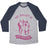 Virgin Teez  Baseball Tee Unisex Tri-Blend Baseball Tee / small / Athletic Gray / Navy MY BALLET IS EN POINTE UNISEX TRI-BLEND BASEBALL TEE
