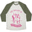 Virgin Teez  Baseball Tee Unisex Tri-Blend Baseball Tee / small / Oatmeal / Moss MY BALLET IS EN POINTE UNISEX TRI-BLEND BASEBALL TEE