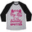 Virgin Teez  Baseball Tee Unisex Tri-Blend Baseball Tee / small / Athletic Gray / Black MY BIG IS MY SISTERLY SPOTTER UNISEX TRI-BLEND BASEBALL TEE