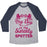 Virgin Teez  Baseball Tee Unisex Tri-Blend Baseball Tee / small / Athletic Gray / Navy MY BIG IS MY SISTERLY SPOTTER UNISEX TRI-BLEND BASEBALL TEE