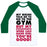 Virgin Teez  Baseball Tee Unisex Classic Baseball Tee / x-small / White/Dark Green MY BIKINI SAYS GYM BUT MY SWEATPANTS SAY COUCH UNISEX CLASSIC BASEBALL TEE