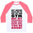 Virgin Teez  Baseball Tee Unisex Classic Baseball Tee / x-small / White/Neon Pink MY BIKINI SAYS GYM BUT MY SWEATPANTS SAY COUCH UNISEX CLASSIC BASEBALL TEE