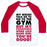 Virgin Teez  Baseball Tee Unisex Classic Baseball Tee / x-small / White/Red MY BIKINI SAYS GYM BUT MY SWEATPANTS SAY COUCH UNISEX CLASSIC BASEBALL TEE
