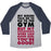 Virgin Teez  Baseball Tee Unisex Tri-Blend Baseball Tee / small / Athletic Gray / Navy MY BIKINI SAYS GYM BUT MY SWEATPANTS SAY COUCH UNISEX TRI-BLEND BASEBALL TEE