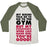 Virgin Teez  Baseball Tee Unisex Tri-Blend Baseball Tee / small / Oatmeal / Moss MY BIKINI SAYS GYM BUT MY SWEATPANTS SAY COUCH UNISEX TRI-BLEND BASEBALL TEE