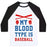 Virgin Teez  Baseball Tee Unisex Classic Baseball Tee / x-small / White/Black MY BLOOD TYPE IS BASEBALL UNISEX CLASSIC BASEBALL TEE