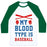 Virgin Teez  Baseball Tee Unisex Classic Baseball Tee / x-small / White/Dark Green MY BLOOD TYPE IS BASEBALL UNISEX CLASSIC BASEBALL TEE