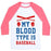 Virgin Teez  Baseball Tee Unisex Classic Baseball Tee / x-small / White/Neon Pink MY BLOOD TYPE IS BASEBALL UNISEX CLASSIC BASEBALL TEE