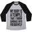 Virgin Teez  Baseball Tee Unisex Tri-Blend Baseball Tee / small / Athletic Gray / Black MY BODY IS A TEMPLE UNISEX TRI-BLEND BASEBALL TEE
