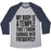 Virgin Teez  Baseball Tee Unisex Tri-Blend Baseball Tee / small / Athletic Gray / Navy MY BODY IS A TEMPLE UNISEX TRI-BLEND BASEBALL TEE