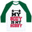 Virgin Teez  Baseball Tee Unisex Classic Baseball Tee / x-small / White/Dark Green MY BODY IS MY HOBBY UNISEX CLASSIC BASEBALL TEE