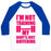 Virgin Teez  Baseball Tee Unisex Classic Baseball Tee / x-small / White/Blue MY BODY'S JUST BUFFERING UNISEX CLASSIC BASEBALL TEE