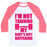 Virgin Teez  Baseball Tee Unisex Classic Baseball Tee / x-small / White/Neon Pink MY BODY'S JUST BUFFERING UNISEX CLASSIC BASEBALL TEE