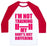 Virgin Teez  Baseball Tee Unisex Classic Baseball Tee / x-small / White/Red MY BODY'S JUST BUFFERING UNISEX CLASSIC BASEBALL TEE