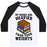Virgin Teez  Baseball Tee Unisex Classic Baseball Tee / x-small / White/Black MY BOOKS ARE HEAVIER THAN YOUR WEIGHTS UNISEX CLASSIC BASEBALL TEE