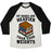 Virgin Teez  Baseball Tee Unisex Tri-Blend Baseball Tee / small / Oatmeal / Black MY BOOKS ARE HEAVIER THAN YOUR WEIGHTS UNISEX TRI-BLEND BASEBALL TEE