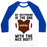 Virgin Teez  Baseball Tee Unisex Classic Baseball Tee / x-small / White/Blue MY BOYFRIEND IS THE ONE UNISEX CLASSIC BASEBALL TEE