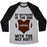 Virgin Teez  Baseball Tee Unisex Tri-Blend Baseball Tee / small / Athletic Gray / Black MY BOYFRIEND IS THE ONE UNISEX TRI-BLEND BASEBALL TEE