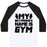 Virgin Teez  Baseball Tee Unisex Classic Baseball Tee / x-small / White/Black MY BOYFRIEND'S NAME IS GYM UNISEX CLASSIC BASEBALL TEE