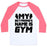 Virgin Teez  Baseball Tee Unisex Classic Baseball Tee / x-small / White/Neon Pink MY BOYFRIEND'S NAME IS GYM UNISEX CLASSIC BASEBALL TEE