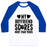 Virgin Teez  Baseball Tee Unisex Classic Baseball Tee / x-small / White/Blue MY BOYFRIEND SCORES MORE THAN YOURS (BASKETBALL) UNISEX CLASSIC BASEBALL TEE