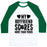 Virgin Teez  Baseball Tee Unisex Classic Baseball Tee / x-small / White/Dark Green MY BOYFRIEND SCORES MORE THAN YOURS (BASKETBALL) UNISEX CLASSIC BASEBALL TEE