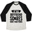 Virgin Teez  Baseball Tee Unisex Tri-Blend Baseball Tee / small / Oatmeal / Black MY BOYFRIEND SCORES MORE THAN YOURS (BASKETBALL) UNISEX TRI-BLEND BASEBALL TEE