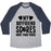 Virgin Teez  Baseball Tee Unisex Tri-Blend Baseball Tee / small / Athletic Gray / Navy MY BOYFRIEND SCORES MORE THAN YOURS (BASKETBALL) UNISEX TRI-BLEND BASEBALL TEE