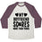 Virgin Teez  Baseball Tee Unisex Tri-Blend Baseball Tee / small / Oatmeal / Maroon MY BOYFRIEND SCORES MORE THAN YOURS (BASKETBALL) UNISEX TRI-BLEND BASEBALL TEE