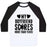Virgin Teez  Baseball Tee Unisex Classic Baseball Tee / x-small / White/Black MY BOYFRIEND SCORES MORE THAN YOURS (FOOTBALL) UNISEX CLASSIC BASEBALL TEE