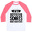 Virgin Teez  Baseball Tee Unisex Classic Baseball Tee / x-small / White/Neon Pink MY BOYFRIEND SCORES MORE THAN YOURS (FOOTBALL) UNISEX CLASSIC BASEBALL TEE