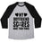 Virgin Teez  Baseball Tee Unisex Tri-Blend Baseball Tee / small / Athletic Gray / Black MY BOYFRIEND SCORES MORE THAN YOURS (SOCCER) UNISEX TRI-BLEND BASEBALL TEE