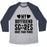 Virgin Teez  Baseball Tee Unisex Tri-Blend Baseball Tee / small / Athletic Gray / Navy MY BOYFRIEND SCORES MORE THAN YOURS (SOCCER) UNISEX TRI-BLEND BASEBALL TEE