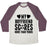Virgin Teez  Baseball Tee Unisex Tri-Blend Baseball Tee / small / Oatmeal / Maroon MY BOYFRIEND SCORES MORE THAN YOURS (SOCCER) UNISEX TRI-BLEND BASEBALL TEE