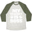 Virgin Teez  Baseball Tee Unisex Tri-Blend Baseball Tee / small / Oatmeal / Moss MY BRACKET IS BOSS UNISEX TRI-BLEND BASEBALL TEE