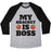 Virgin Teez  Baseball Tee Unisex Tri-Blend Baseball Tee / small / Athletic Gray / Black MY BRACKET IS BOSS UNISEX TRI-BLEND BASEBALL TEE