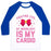 Virgin Teez  Baseball Tee Unisex Classic Baseball Tee / x-small / White/Blue MY CARDIO IS FIGHTING EVIL BY MOONLIGHT UNISEX CLASSIC BASEBALL TEE
