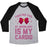 Virgin Teez  Baseball Tee Unisex Tri-Blend Baseball Tee / small / Athletic Gray / Black MY CARDIO IS FIGHTING EVIL BY MOONLIGHT UNISEX TRI-BLEND BASEBALL TEE