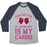 Virgin Teez  Baseball Tee Unisex Tri-Blend Baseball Tee / small / Athletic Gray / Navy MY CARDIO IS FIGHTING EVIL BY MOONLIGHT UNISEX TRI-BLEND BASEBALL TEE