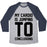 Virgin Teez  Baseball Tee Unisex Tri-Blend Baseball Tee / small / Athletic Gray / Navy MY CARDIO IS JUMPING TO CONCLUSIONS UNISEX TRI-BLEND BASEBALL TEE