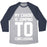 Virgin Teez  Baseball Tee Unisex Tri-Blend Baseball Tee / small / Athletic Gray / Navy MY CARDIO IS JUMPING TO CONCLUSIONS WHITE PRINT UNISEX TRI-BLEND BASEBALL TEE