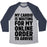 Virgin Teez  Baseball Tee Unisex Tri-Blend Baseball Tee / small / Athletic Gray / Navy MY CARDIO IS WAITING FOR MY ONLINE ORDER TO ARRIVE UNISEX TRI-BLEND BASEBALL TEE