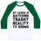 Virgin Teez  Baseball Tee Unisex Classic Baseball Tee / x-small / White/Dark Green MY CARDIO IS WATCHING TRASHY REALITY TV SHOWS PARODY UNISEX CLASSIC BASEBALL TEE