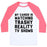Virgin Teez  Baseball Tee Unisex Classic Baseball Tee / x-small / White/Neon Pink MY CARDIO IS WATCHING TRASHY REALITY TV SHOWS PARODY UNISEX CLASSIC BASEBALL TEE