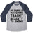 Virgin Teez  Baseball Tee Unisex Tri-Blend Baseball Tee / small / Athletic Gray / Navy MY CARDIO IS WATCHING TRASHY REALITY TV SHOWS PARODY UNISEX TRI-BLEND BASEBALL TEE