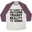 Virgin Teez  Baseball Tee Unisex Tri-Blend Baseball Tee / small / Oatmeal / Maroon MY CARDIO IS WATCHING TRASHY REALITY TV SHOWS PARODY UNISEX TRI-BLEND BASEBALL TEE