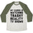 Virgin Teez  Baseball Tee Unisex Tri-Blend Baseball Tee / small / Oatmeal / Moss MY CARDIO IS WATCHING TRASHY REALITY TV SHOWS PARODY UNISEX TRI-BLEND BASEBALL TEE